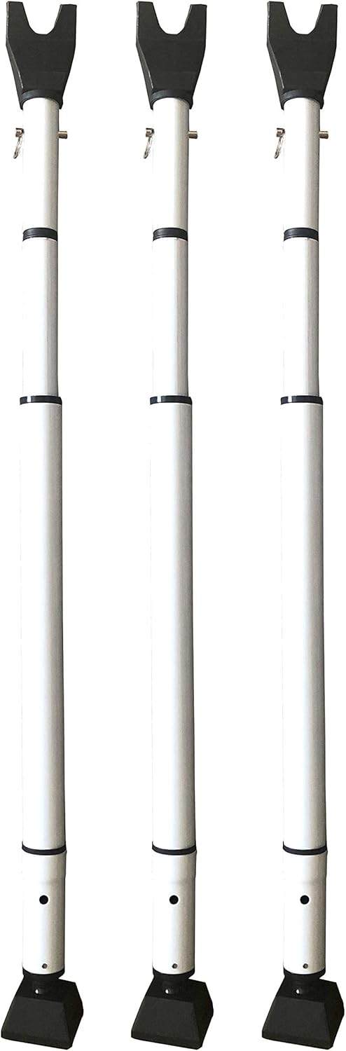 Product Trend Door Security Bar, Adjustable-Length Portable Door Bar for Home Defense Security, 28 to 45 Inches Pack of 2