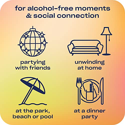 Recess Zero Proof Craft Mocktails, Alcohol Free Drinks, With Adaptogens, Non-Alcoholic Beverage Replacement, Mixer, Celebration, Party