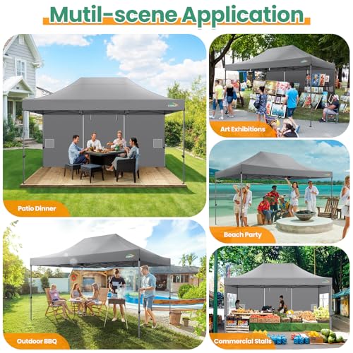 COBIZI 13x26 Pop Up Tent 13x26 Canopy with Sidewalls Heavy Duty Canopy Party Tent for Parties
