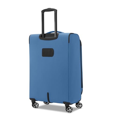 Samsonite Saire LTE Softside Expandable Luggage with Spinner Wheels, 3-Piece Set (20/25/28), Caribbean Blue