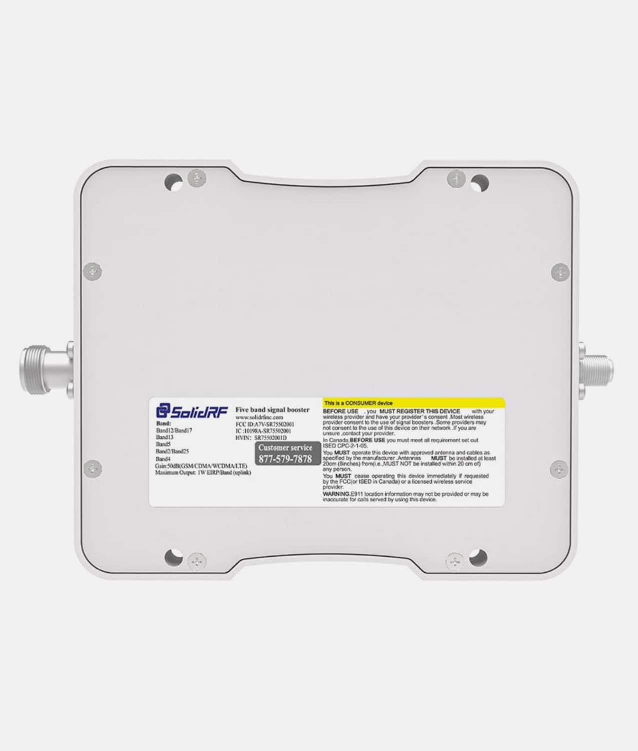 SolidRF-Vehicle Cell Phone Signal Booster for RV Truck-Compatible with All U.S. Carriers Networks-Boosts 3G 4G LTE Signal-5G Ready for Bands
