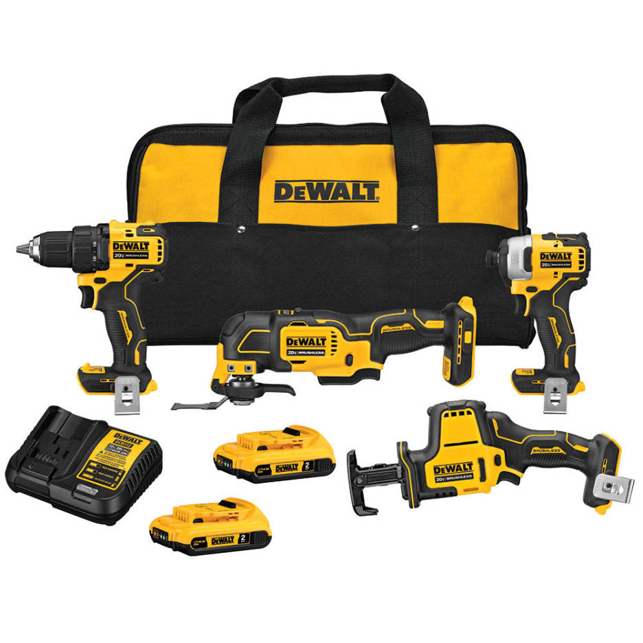 DeWalt DCK489D2 ATOMIC 20V Max Brushless 4-tool Kit