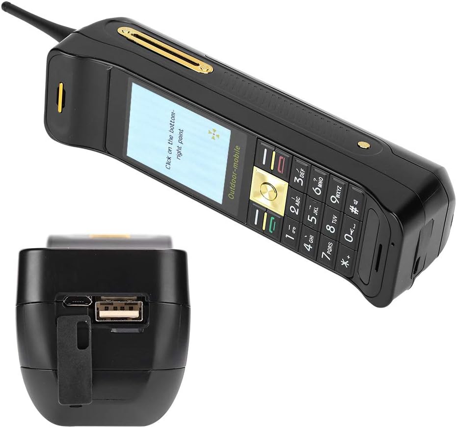 2.2'' Business Mobile Phone, Dual Card Classic Retro Mobile Phone, Power Bank Phone with Quad Frequency 850MHZ 900MHZ 1800MHZ 1900MHZ (Black)