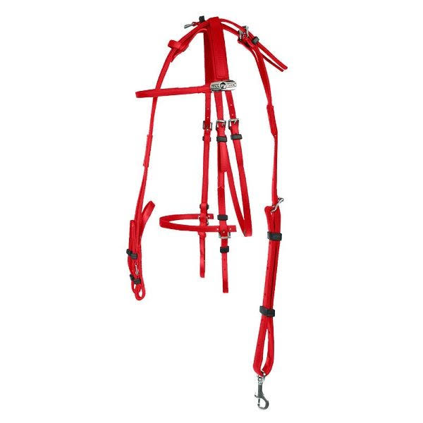 Finn Tack Synthetic American Bridle Complete, Black
