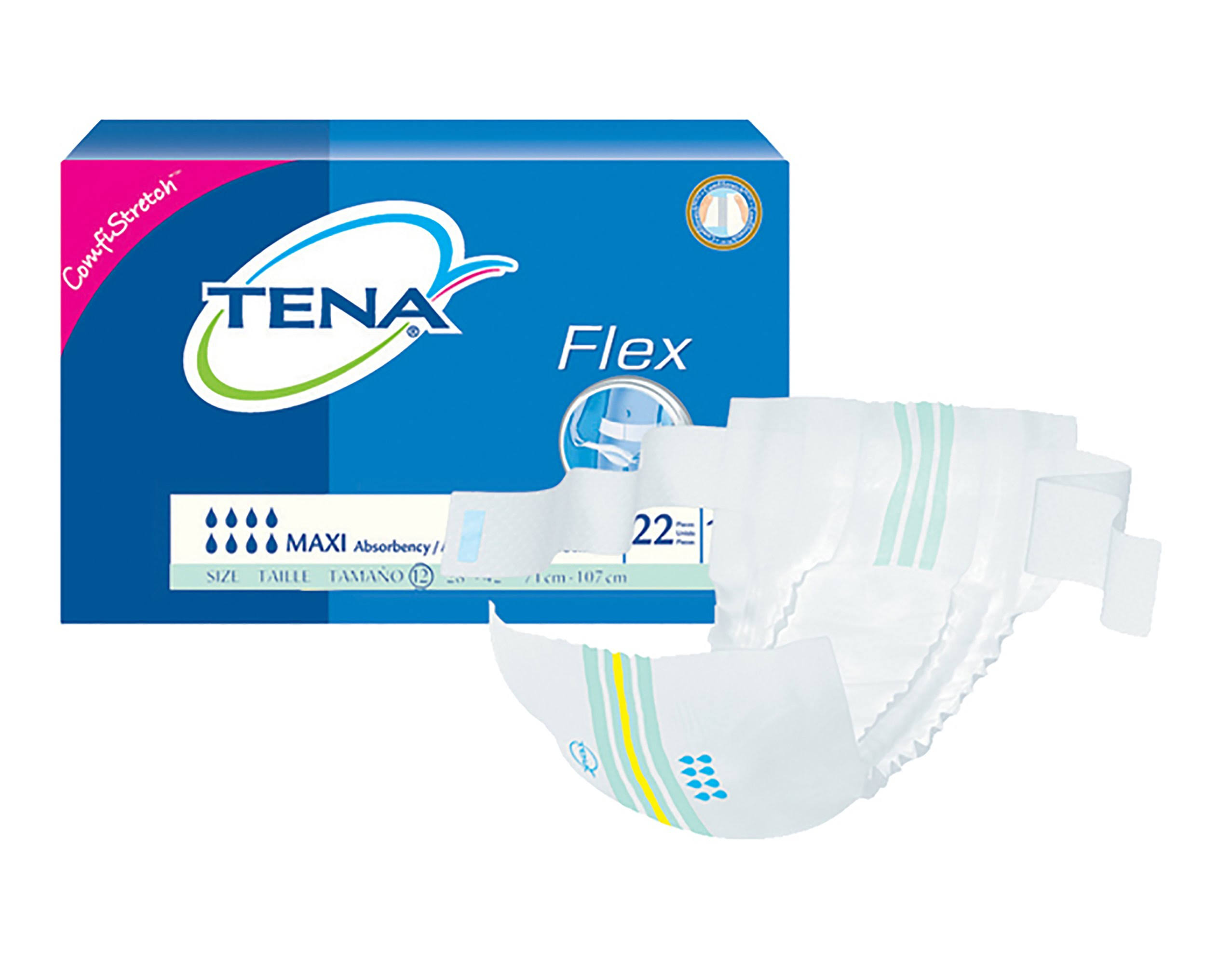 Tena, Flex Maxi Incontinence Belted Undergarment, Size 12; Case of 66