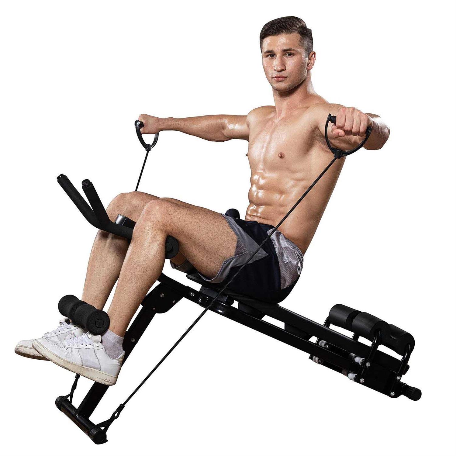 Hanstorm Adjustable Folding Sit Up Bench Workout, Abdominal Exercise Equipment Bench For Men and Women - Sports Supplies Online Store