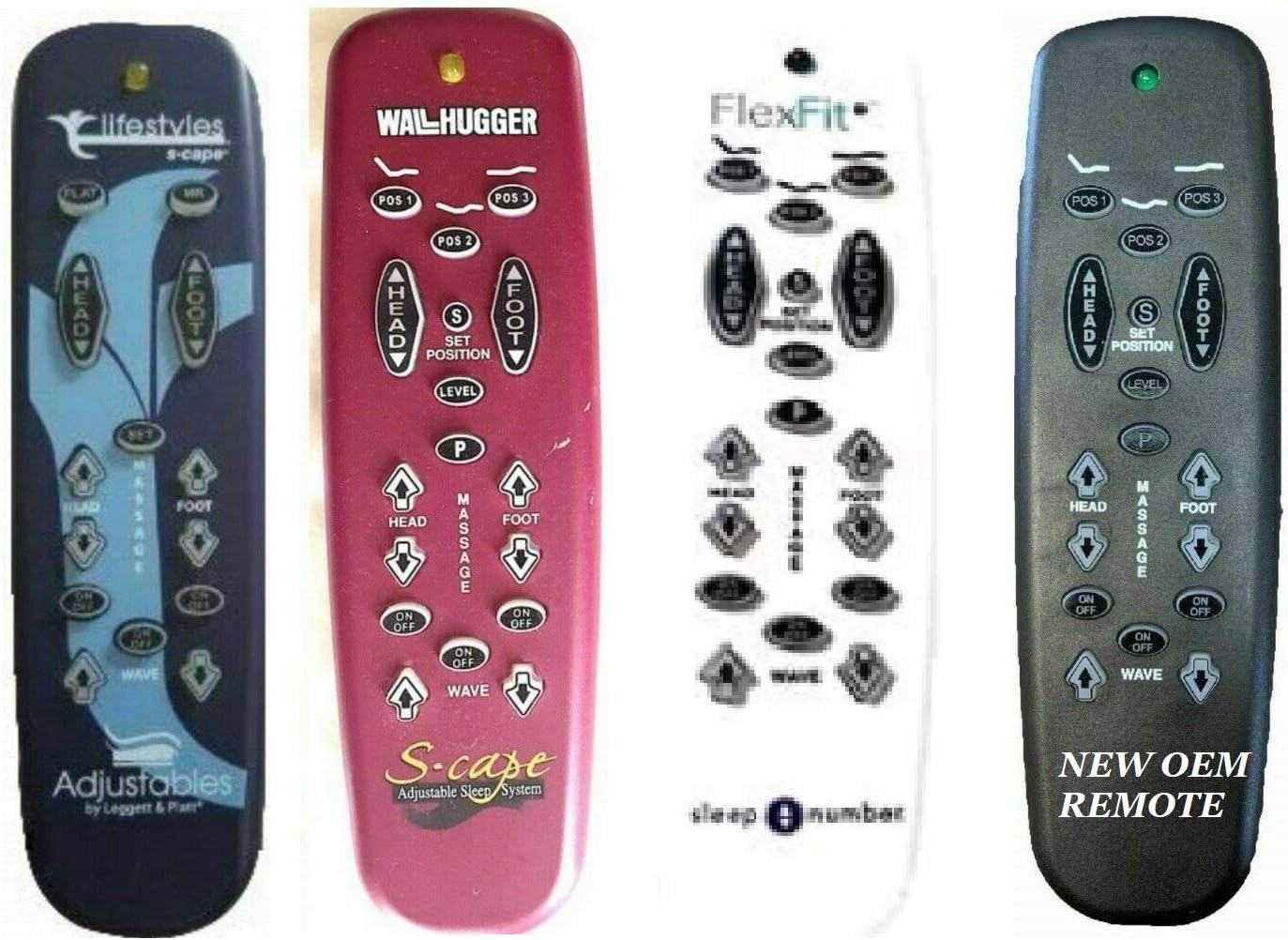Leggett & Platt Adjustable Bed Replacement Remotes, All Models and Styles (Generic)