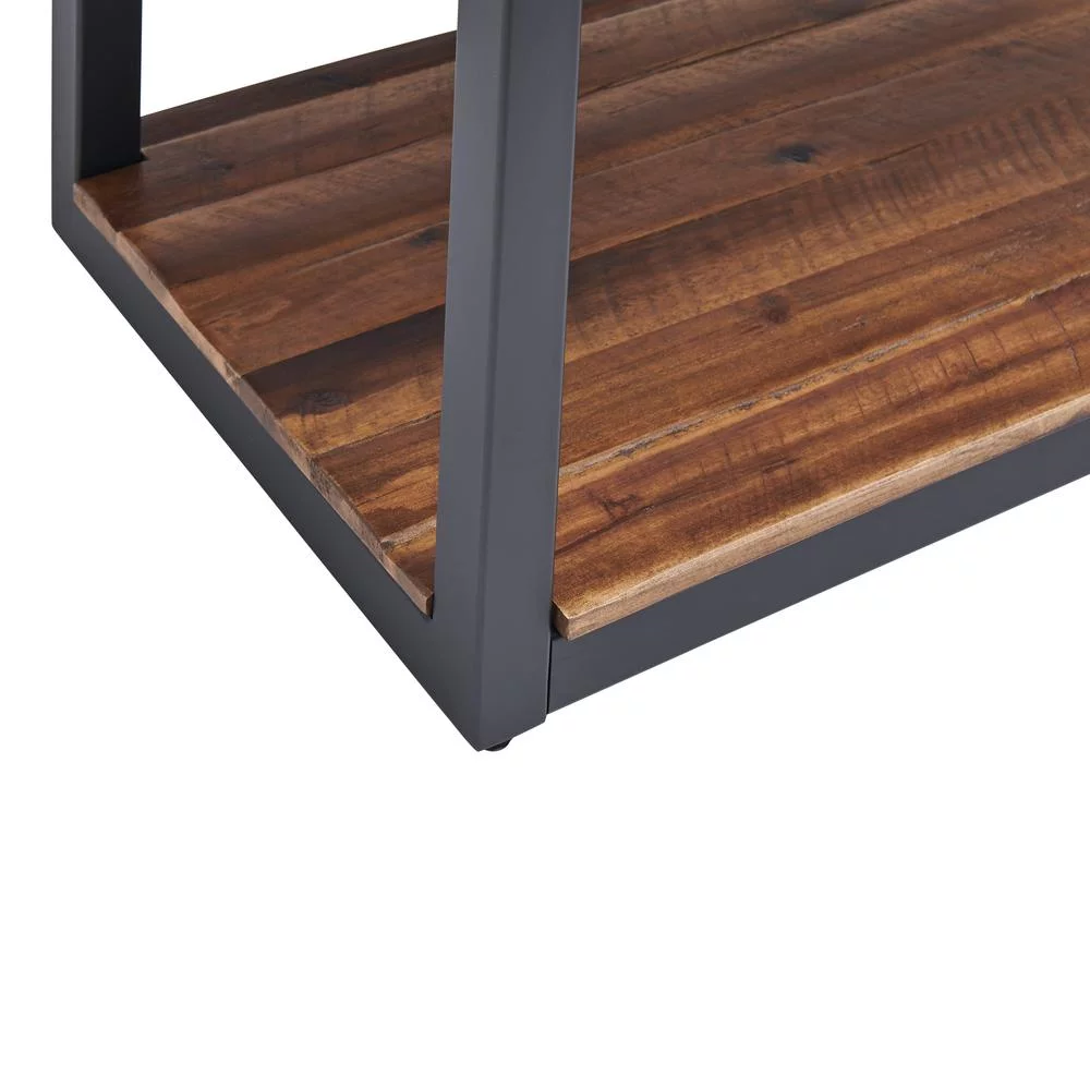 Alaterre Claremont 43"L Rustic Wood Console Table with Two Drawers and Low Shelf
