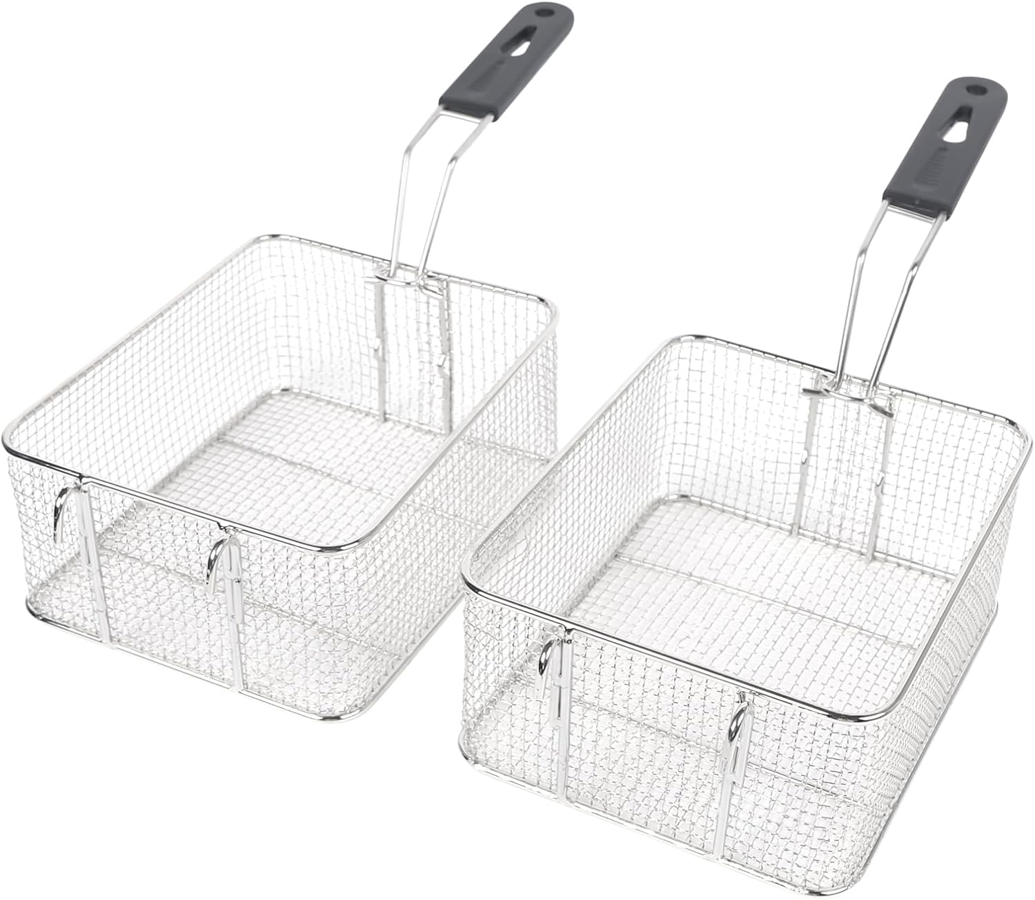 12L Commercial Electric Deep Fryer, Stainless Steel Dual Tank Stainless Steel Deep Fryer with 2 x 5.3QT Removable Baskets & Lid