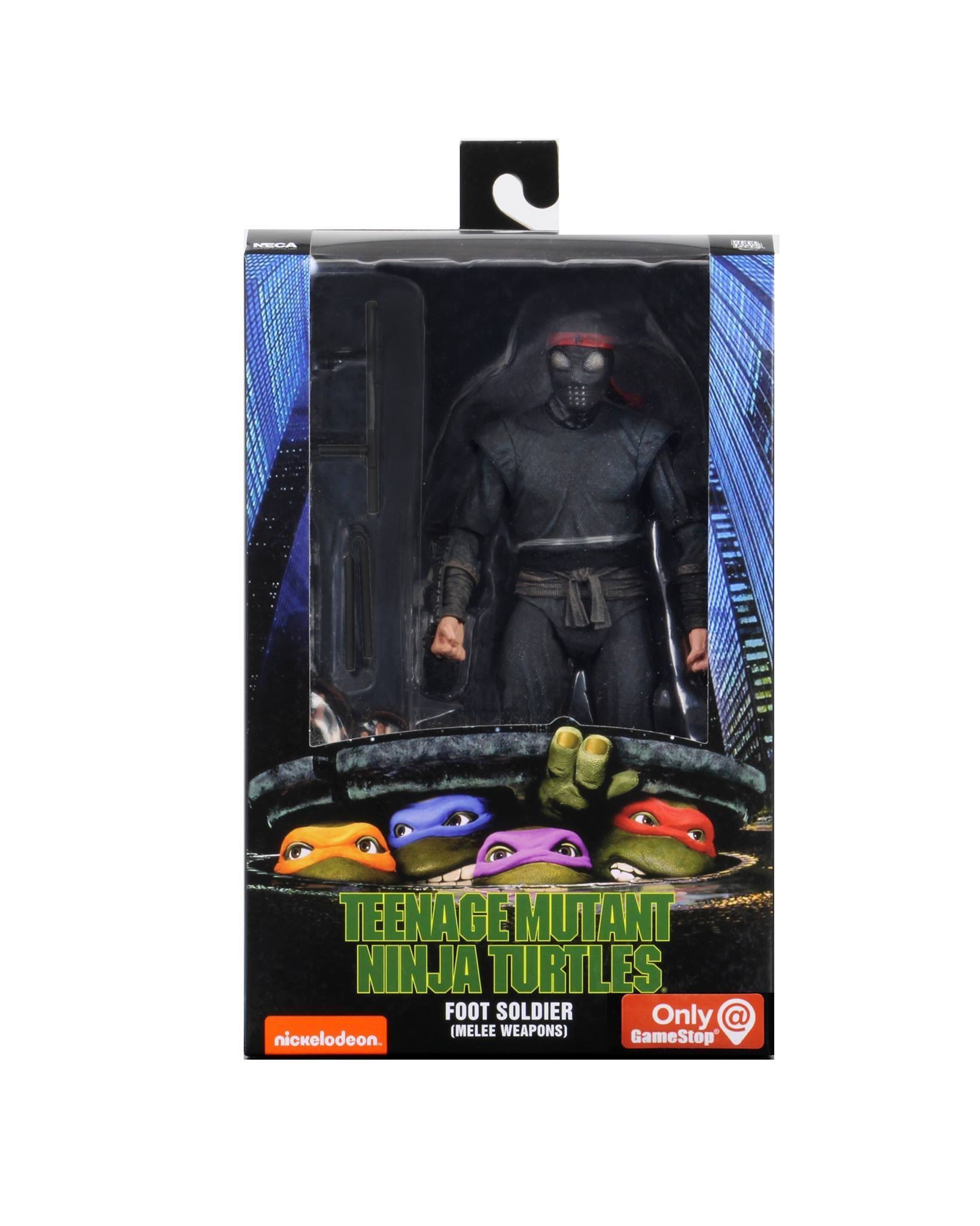 NECA Teenage Mutant Ninja Turtles (1990 Movie) 7 inch Action Figure - Foot Soldier (Melee Weaponry)