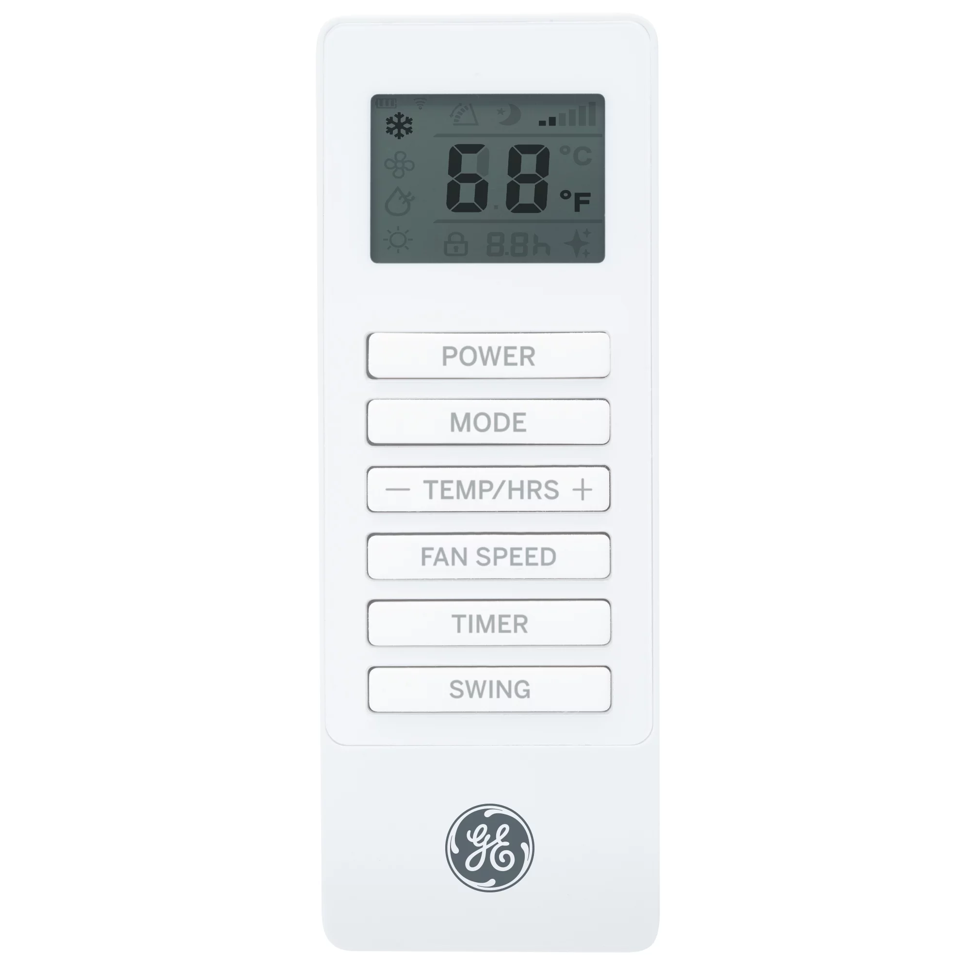 GE® 8,000 BTU 115-Volt 3-in-1 Portable Air Conditioner with WiFi for Medium Rooms, White, APWD08JAWW