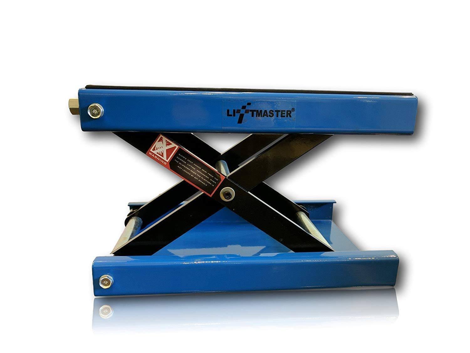 Liftmaster 1100 lb Wide Deck Motorcycle Center Scissor Lift Jack Hoist Stand