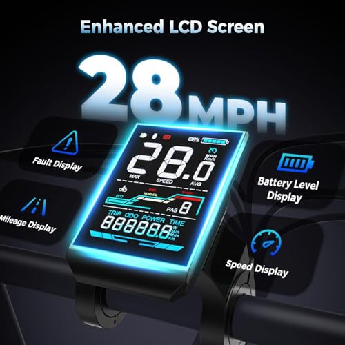 Electric Bike for Adults, 1500W 28MPH Max 55 Miles Electric Motorcycle with 48V Removable Battery, 16'' Fat Tire Full Suspension