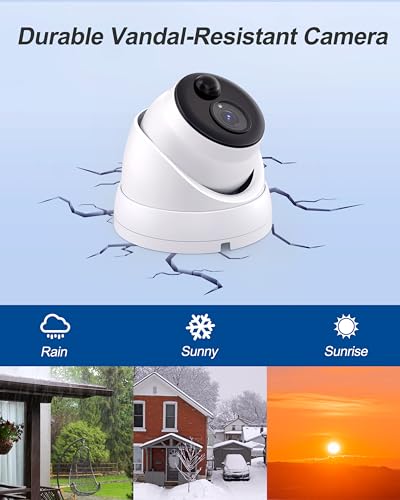 Swann 4K Master Security Camera System, 8 Bullet 8 Dome IP Cameras, 16-Ch NVR with 2TB HDD, Indoor/Outdoor PoE Wired, 24/7 Home Surveillance