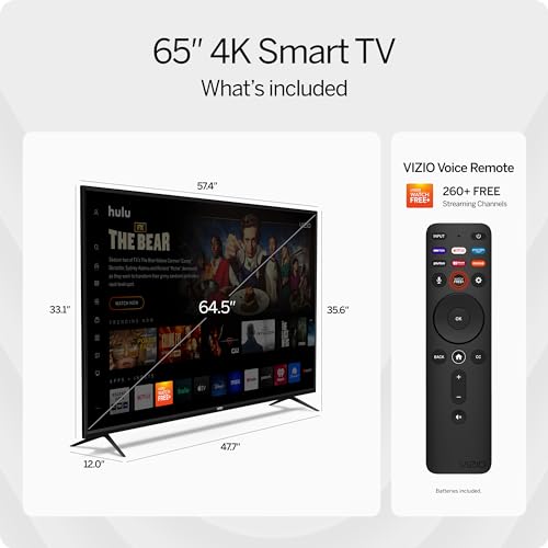 VIZIO 50-Inch V-Series 4K UHD LED Smart TV with Voice Remote, Dolby Vision, HDR10+, Alexa Compatibility, 2022 Model
