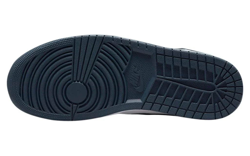 Men's Jordan 1 Mid Armory Navy/White-Black (554724 411) - 7.5 - Curated Treasures Market