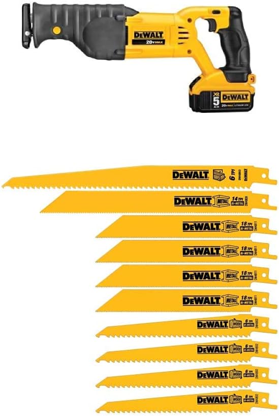 DEWALT 20V MAX* Cordless Reciprocating Saw Kit (DCS380P1)