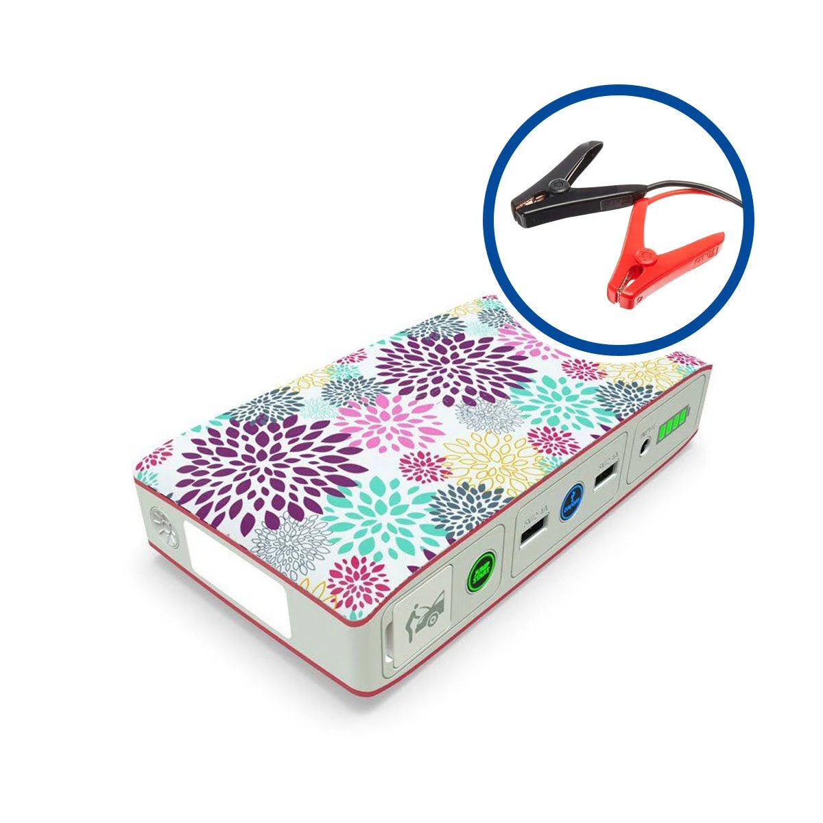 Car Battery Starter Pack - Halo Bolt 57720 - Pink Floral