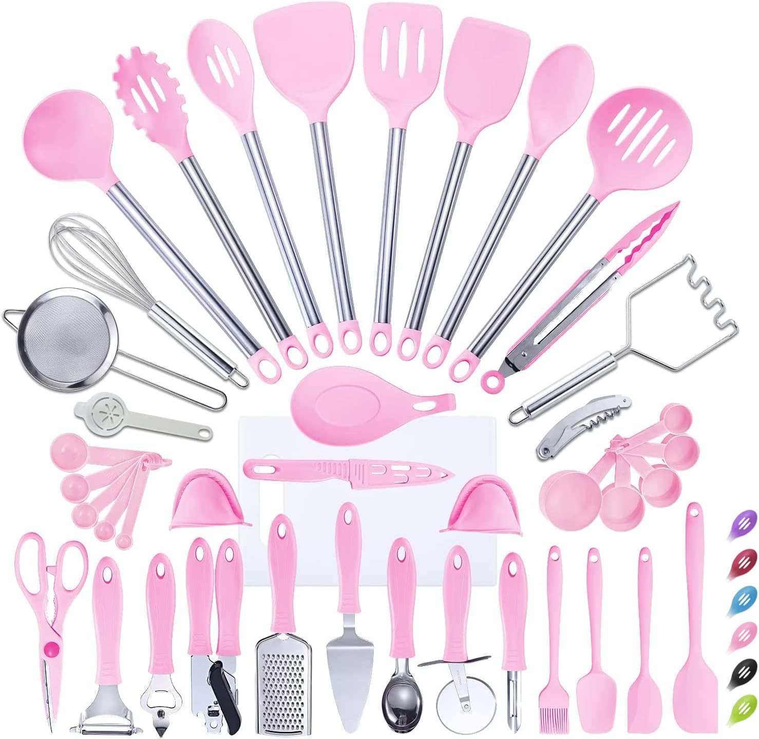 VEICA, Kitchen Utensils Set, 42Pcs Nylon Cooking Utensils Set
