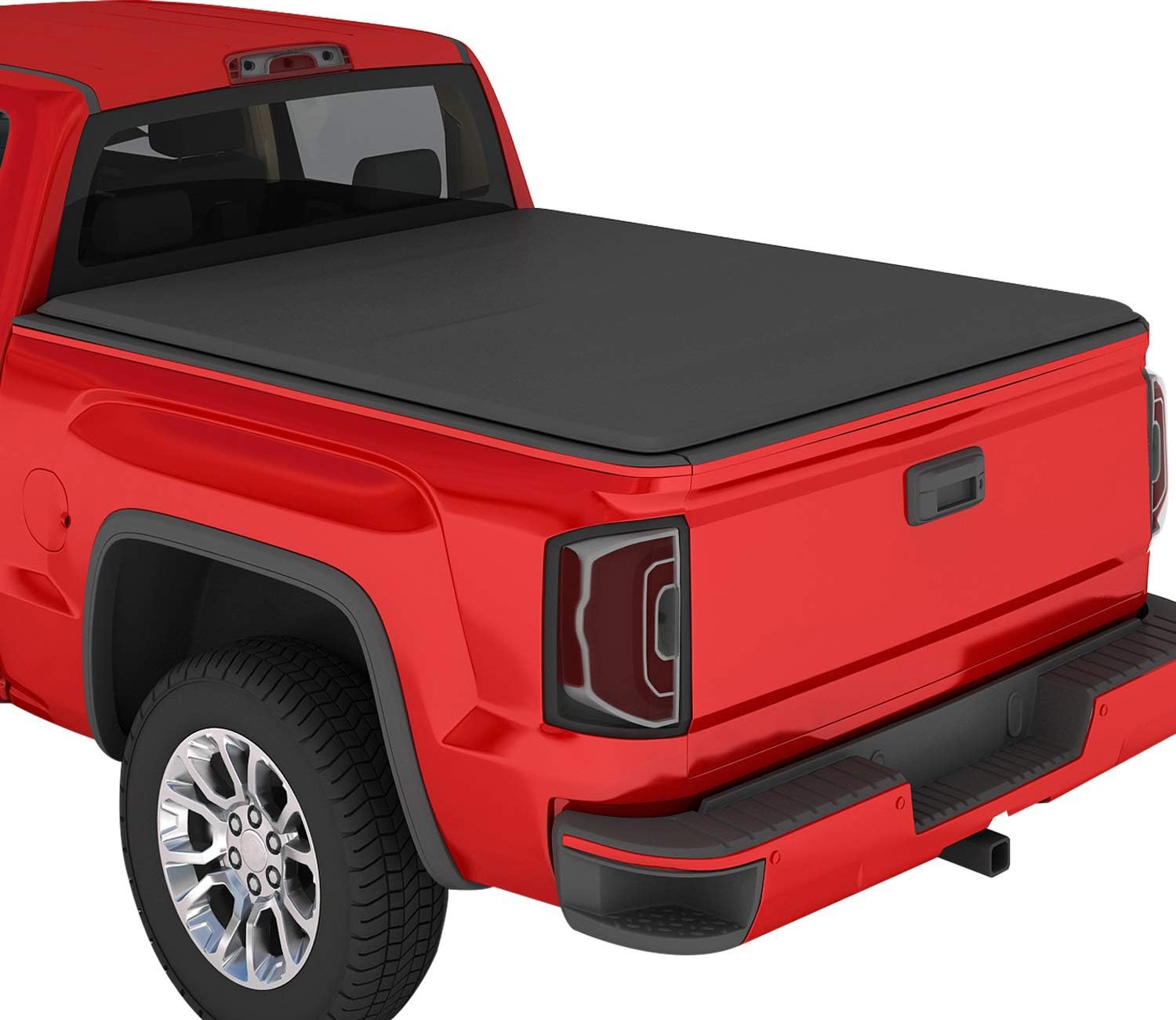 KSCPRO Truck Tonneau Covers Soft Tri Fold Fits 2015-2022 Chevy Colorado/GMC Canyon with 5ft Bed, Fleetside
