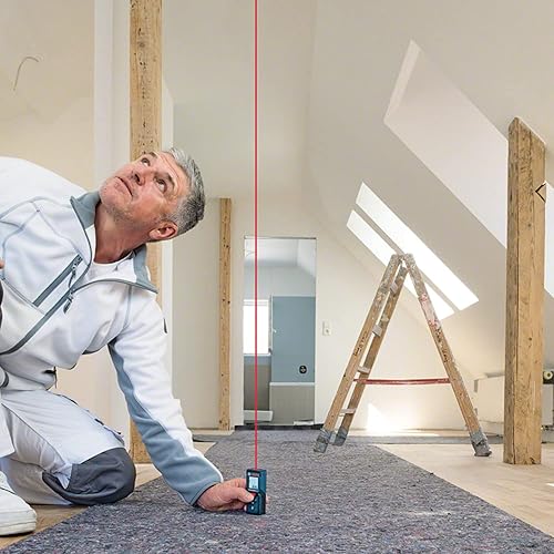 Bosch Professional Laser Entfernungsmesser GLM 40 (Fl&auml;chen-/Volumenberechnung, max. Messbereich: 40 m, 2X 1,5-V Batterien, Schutztasche)
