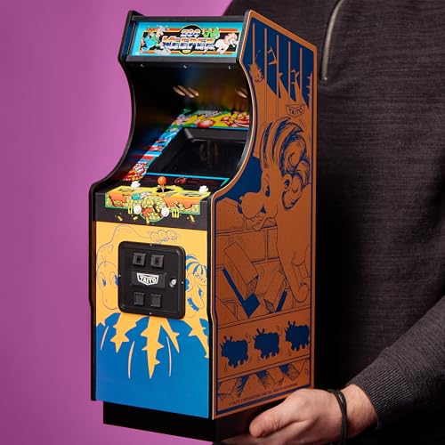 Numskull Quarter Arcades Teenage Mutant Ninja Turtles Collector's Edition Mini Arcade - 1/4 Scale Authentic Wooden Replica, Original ROM