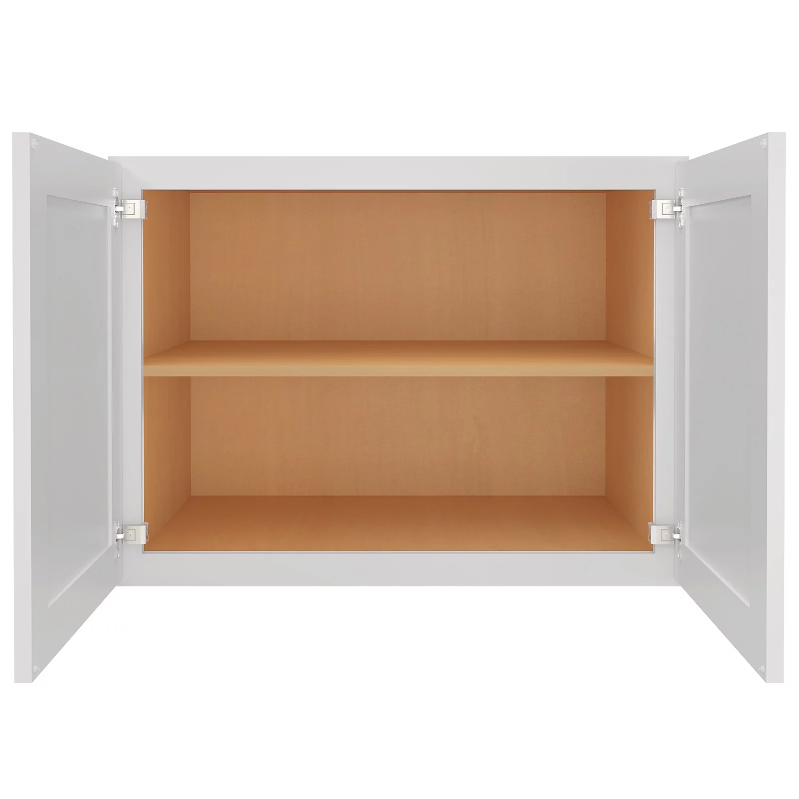 Homlux 33-in W x 24-in D x 24-in H in Shaker Dove Wall Bridge Kitchen Cabinet with 2 Doors