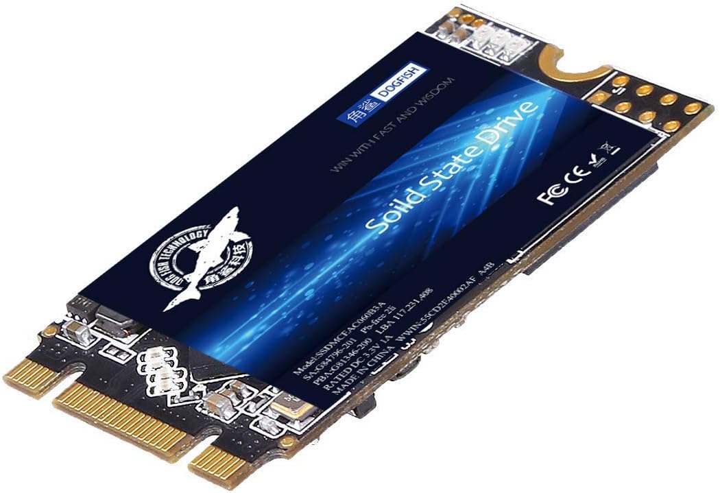 SSD SATA M.2 2242 500GB Dogfish Ngff Internal Solid State Drive High Performance Hard Drive for Desktop Laptop SATA III 6Gb/s Includes SSD 60GB 120GB