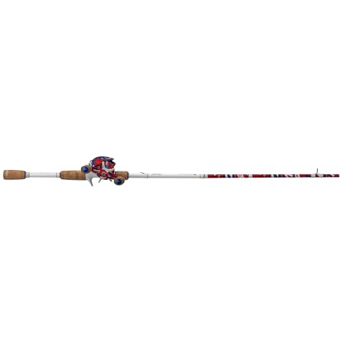 ProFISHiency Krazy Americana Baitcast Combo with 7' 1pc Medium Heavy IM7 Graphite Rod and Cork Grips