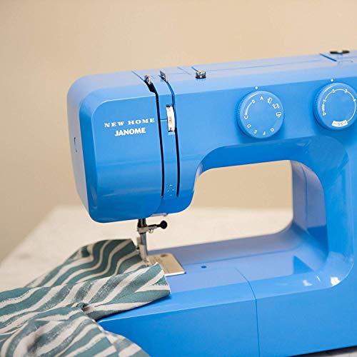 Janome Pink Sorbet Easy-to-Use Sewing Machine with Interior Metal Frame, Bobbin Diagram, Tutorial Videos, Made with Beginners in Mind!