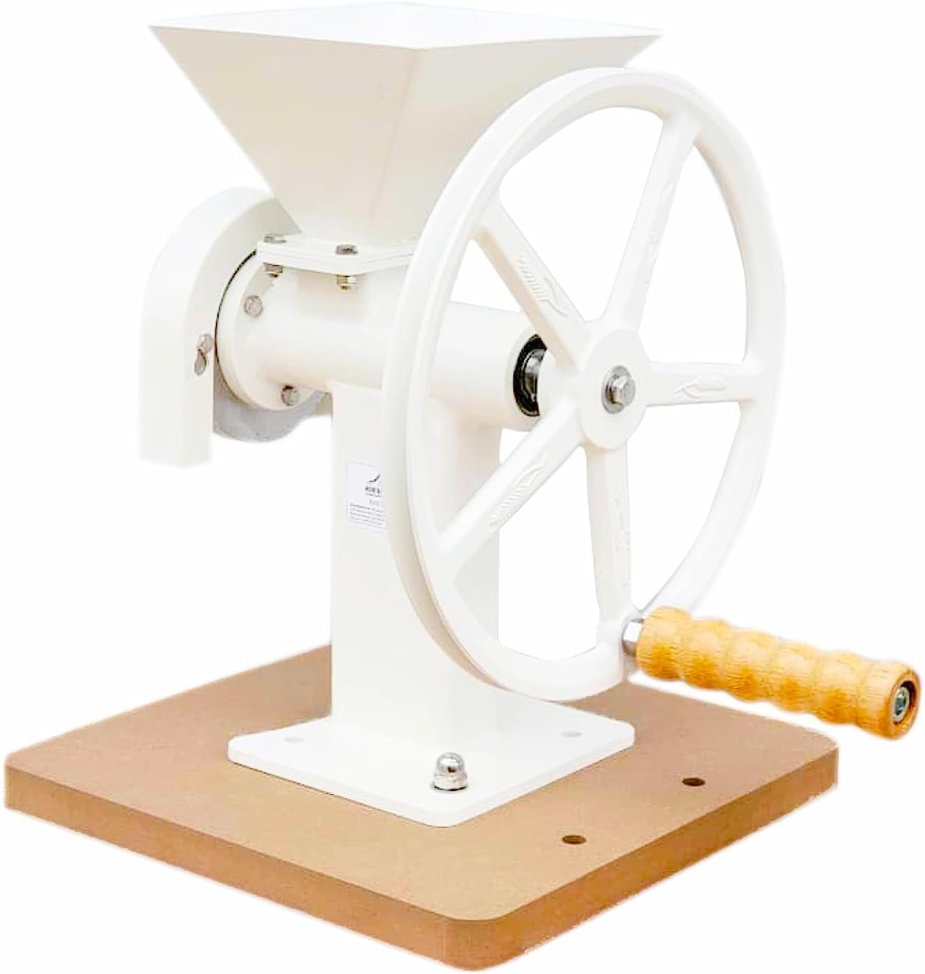 Manual Hand Grain Mill With Steel Disc, High Hopper Grain Grinder For Flour Dry Household Cereals Herbs Corn Kitchen Spices Coffee Bean Wheat Grinder