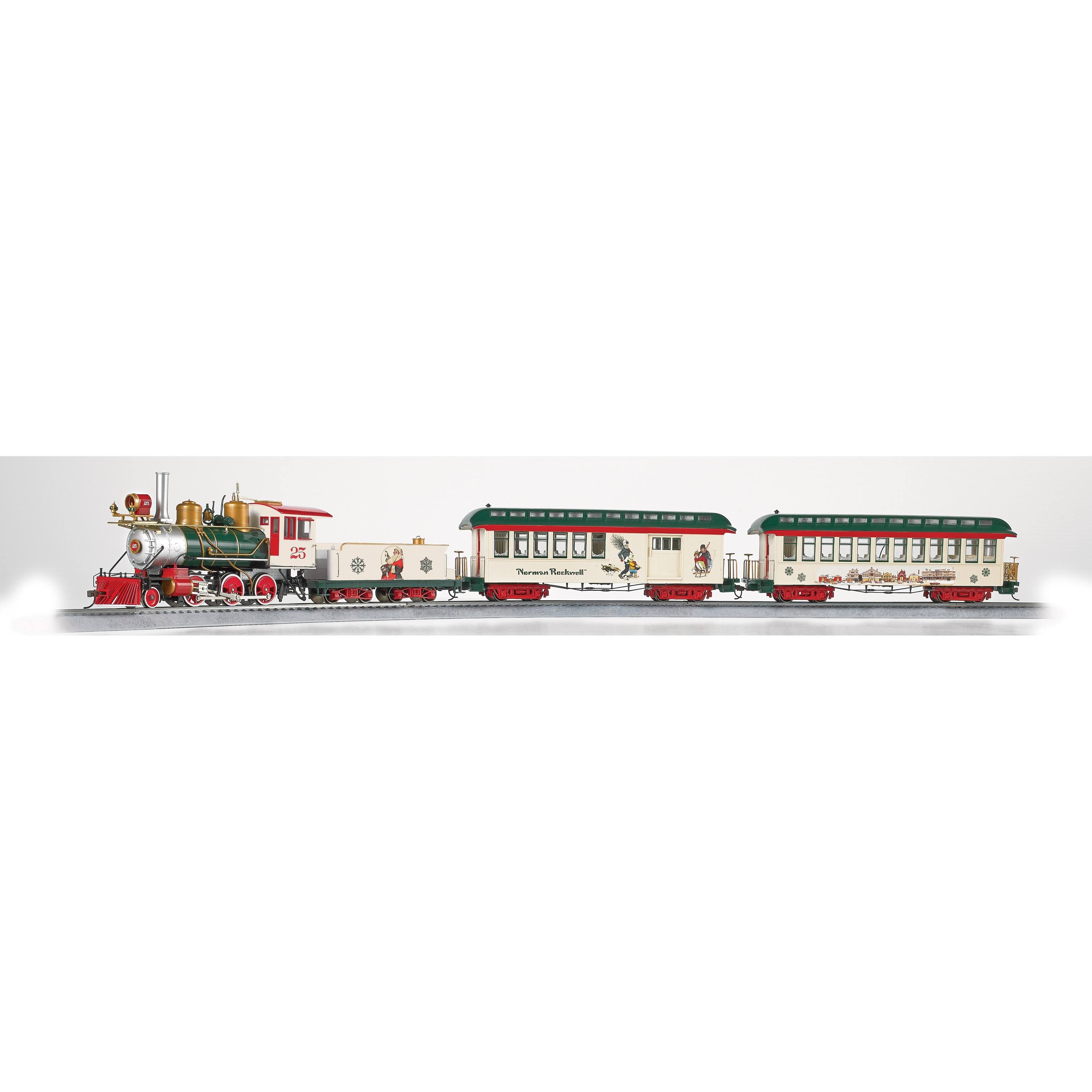 Bachmann Trains Norman Rockwell's American Christmas Ready to Run Electric Train Set - On30 Scale