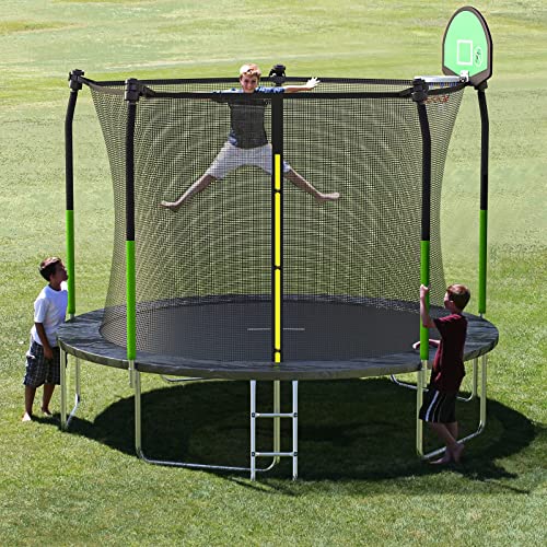 SKOK Trampoline 8FT 10FT 12FT 14FT 15FT Trampolines with Enclosure Net