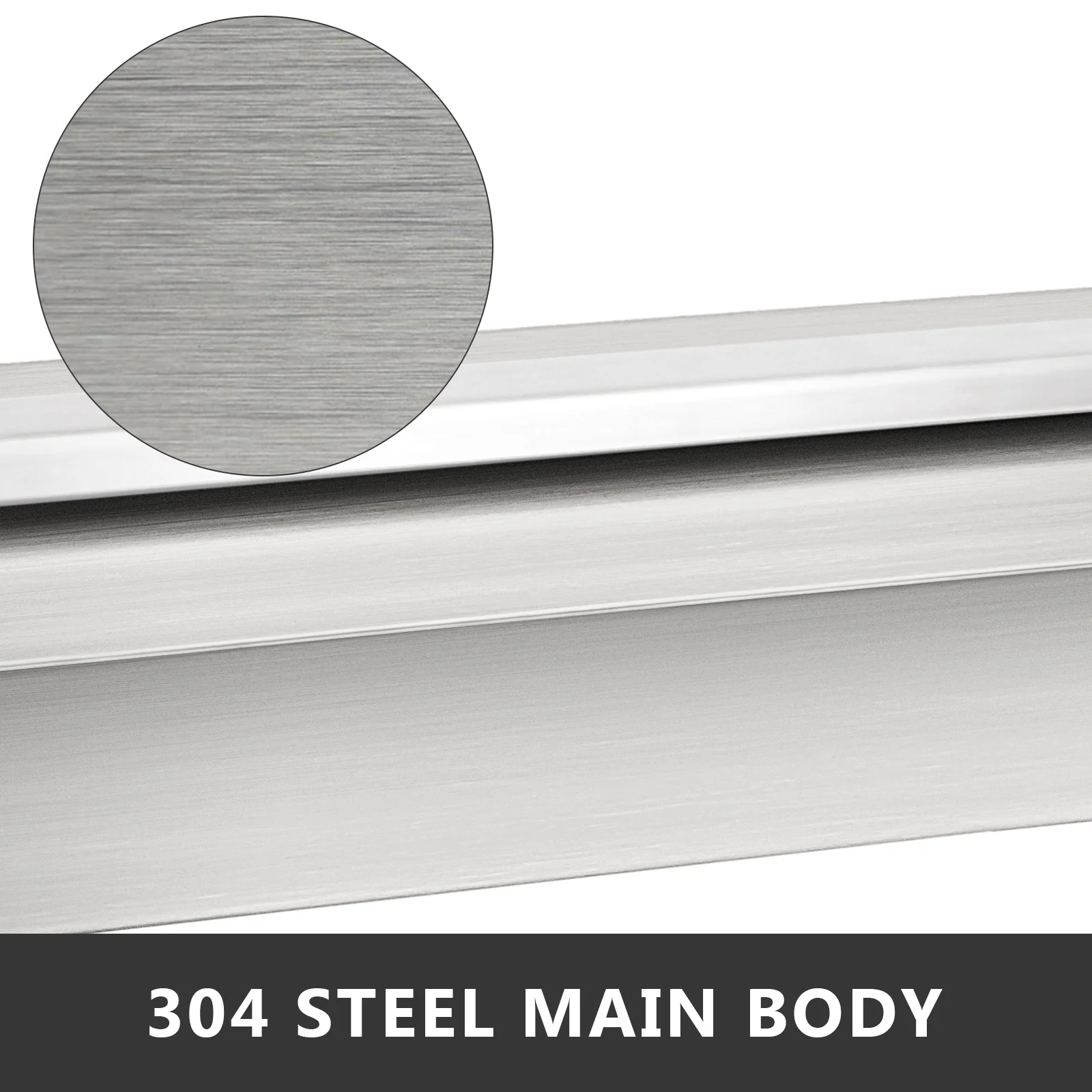VEVOR Pool Fountain 47.2" x 4.5" x 3.1" Stainless Steel Pool Waterfall with LED Strip Light Waterfall Spillway with Pipe Connector Rectangular Garden
