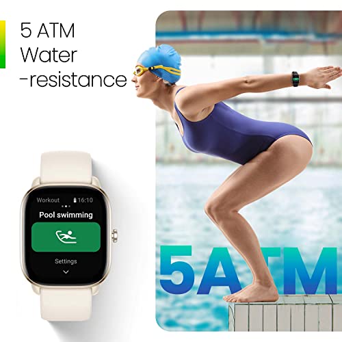 Amazfit GTS 4 Mini Smart Watch for Women Men, Alexa Built-in, GPS, Fitness Tracker with 120+ Sport Modes, 15-Day Battery Life