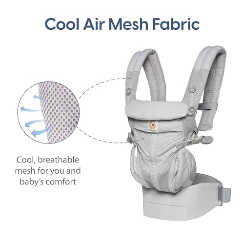 Ergobaby Omni 360 All-Position Baby Carrier for Newborn to Toddler with Lumbar Support & Cool Air Mesh (7-45 Lb)