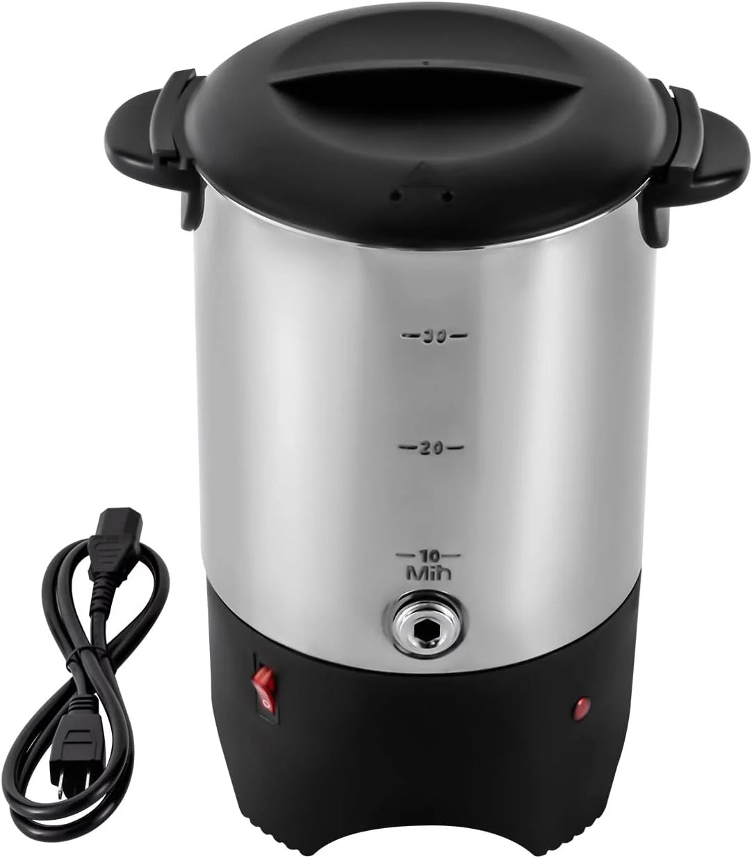 OUKANING 5.2L/175Oz Coffee Urn Machine Electric Hot Water Tea Urn Stainless Steel Boiler Dispenser Catering Kitchen 1000W