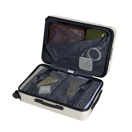 Away Bigger Carry-On Luggage, Lightweight Hardside Large Suitcase with Spinner Wheels, TSA Lock, Airline Approved, Navy Blue