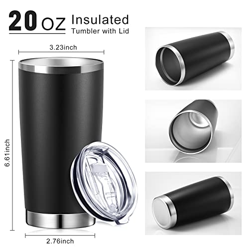 Sieral 36 Packs Stainless Steel Tumbler Bulk with Lid Vacuum Double Wall Insulated Travel Coffee Mug Powder Coated Tumbler Cup for Graduation Wedding