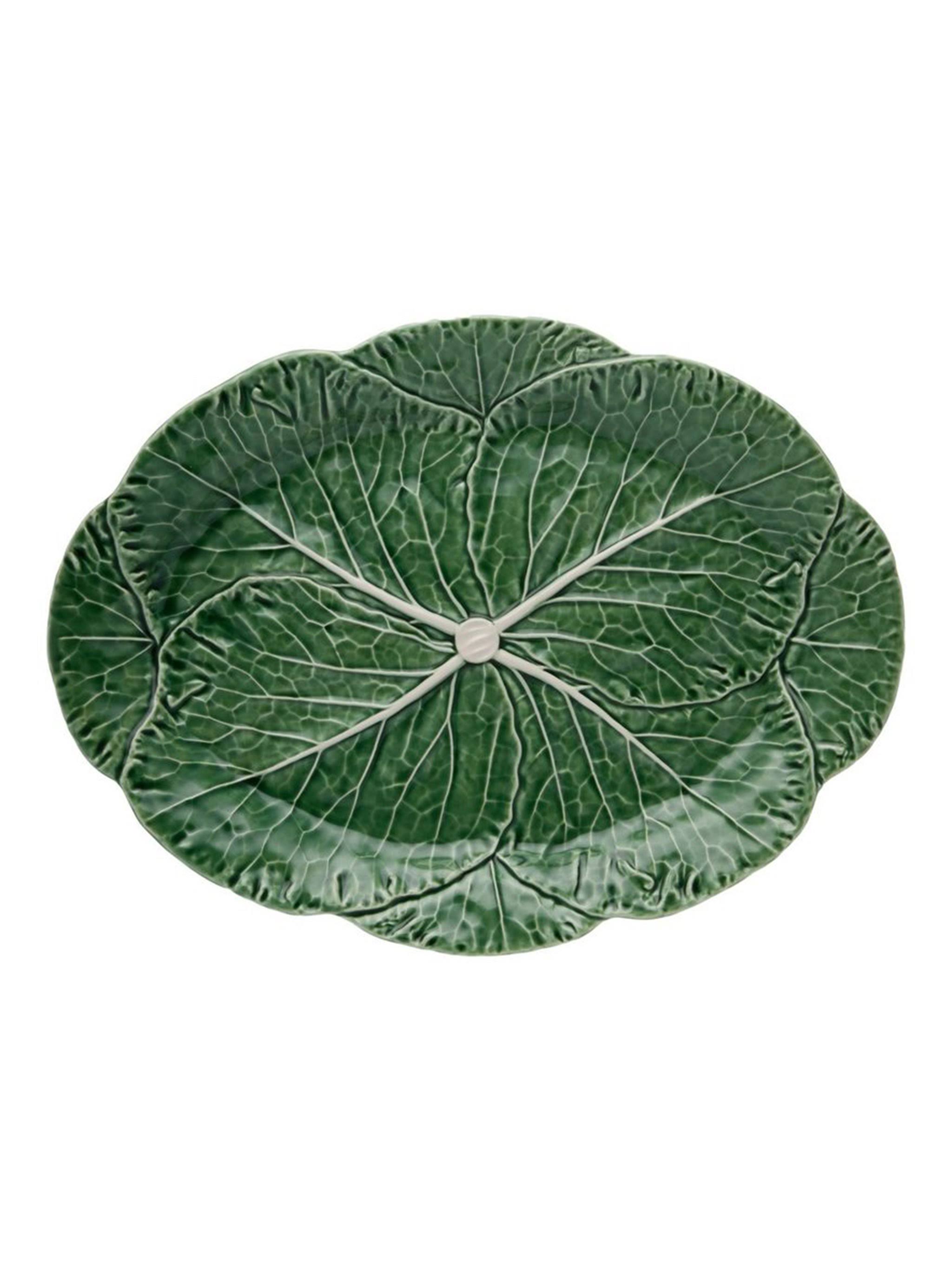 Bordallo Pinheiro Cabbage Green Oval Platter