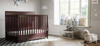 Graco Asheville 4-in-1 Convertible Crib with Drawer - Espresso