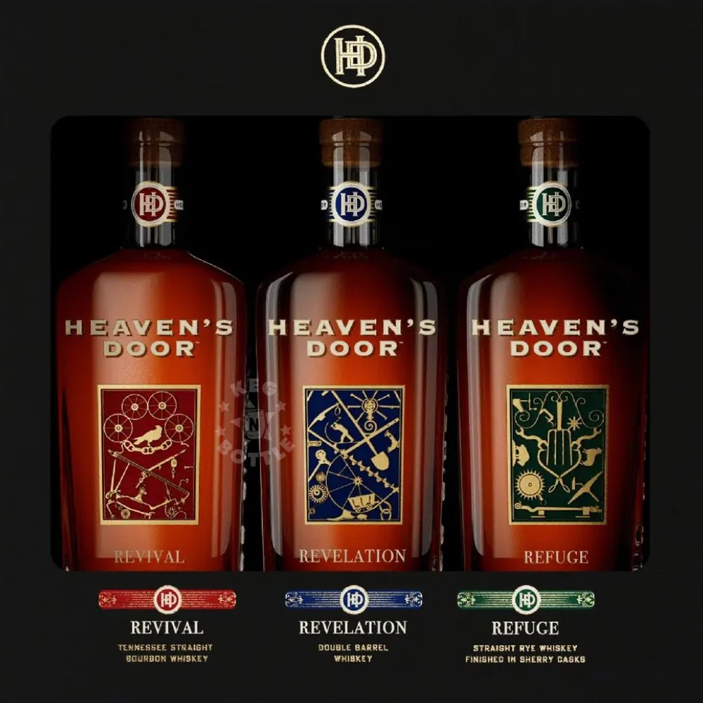 Bob Dylan Heaven's Door Whiskey Set (3 x 200 ml) - Nestor Liquor