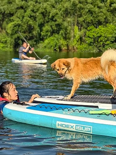 Inflatable Stand Up Paddle Board, 10ft Paddle Boards for Adults with Premium SUP Paddleboard Accessories & Backpack, Wide Stable Design