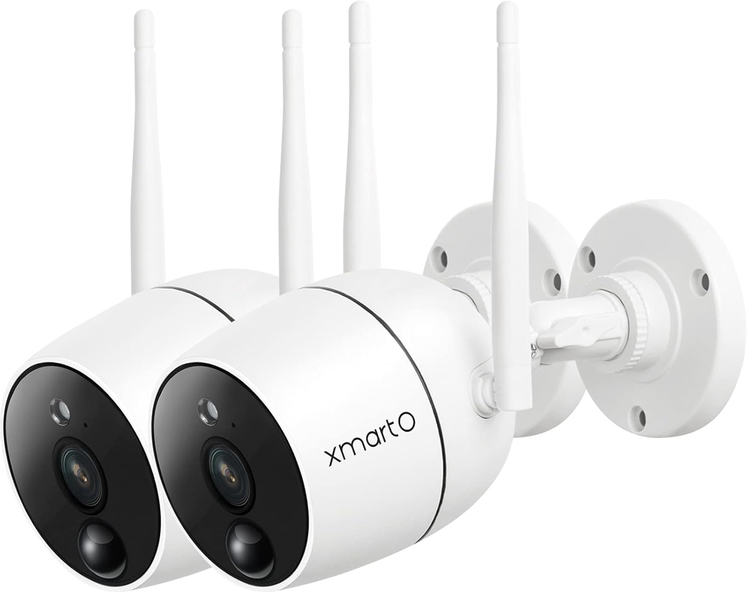 xmartO 2K Full HD Wireless Security Camera, PIR Motion Detection, Two-Way Audio, WiFi IP Home Surveillance Bullet Camera with Night Vision