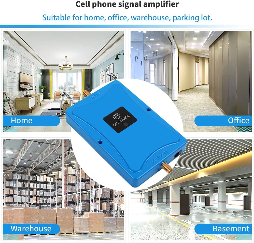 ANNTLENT Verizon 5G 4G Cell Phone Signal Booster for Home Office 700MHz Cell Phone Signal - Various U.S. Carriers Band 13-FCC Approved