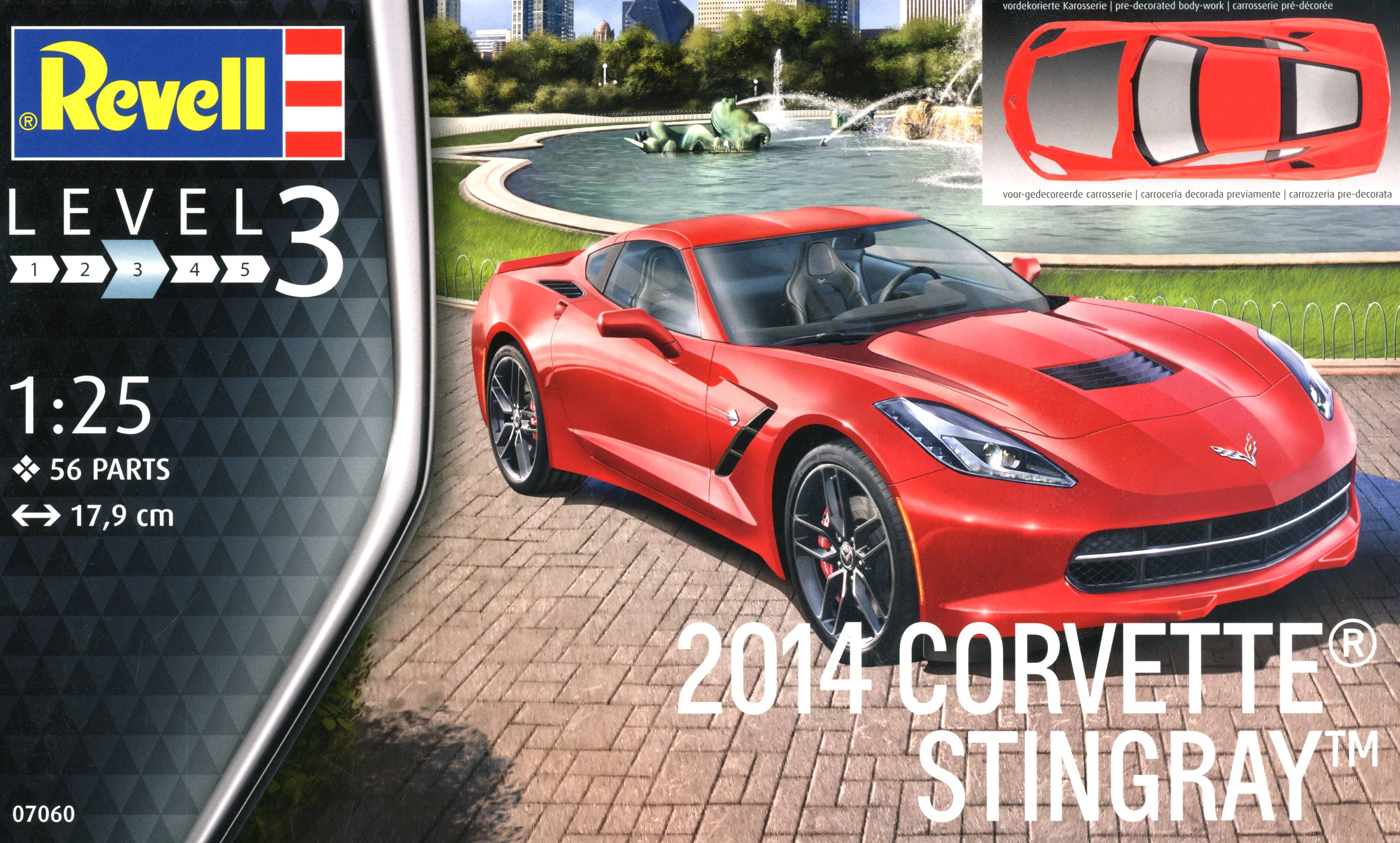 2014 Corvette Stingray C7 Car Revell Model Kit