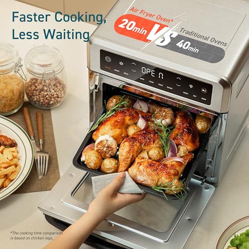 COSORI 11-in-1 Air Fryer Oven , 13Qt Small Footprint Airfryer combo with Rotisserie, Toast, Bake, Roast, Reheat Functions and more