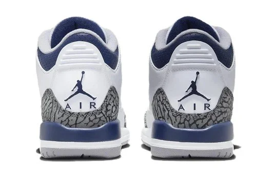 Big Kid's Jordan 3 Retro White/Midnight Navy (DM0967 140) - 4 - Curated Treasures Market