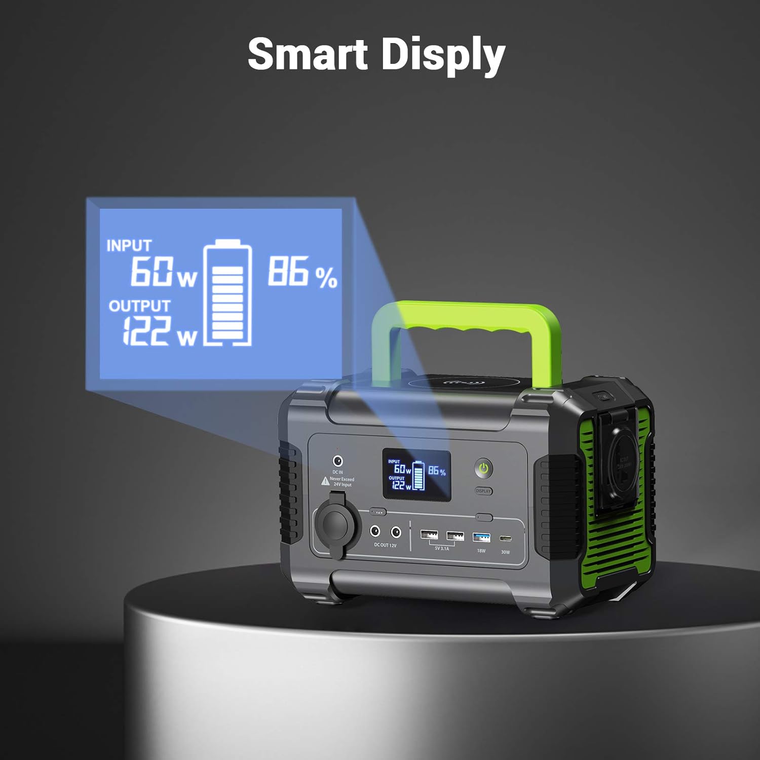 PAXCESS Portable Power Station 200W, 230Wh/62400mAh Emergency Backup Lithium Battery, 110V Pure Sine Wave AC Outlet, QC 3.0, USB-C PD Input/Output