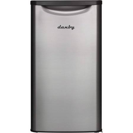 Danby Contemporary Classic Dar033a6bsldb-6 3.3 cu.ft. Mini Fridge Compact Countertop Refrigerator for Bedroom, Living Room, Kitc